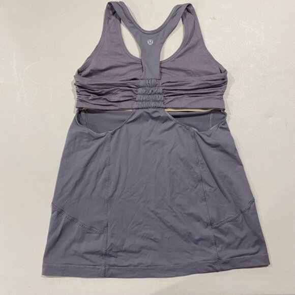 Lululemon Turbo Tank Top Dark Grey Size 2, XS (EUC) - Picture 2 of 10